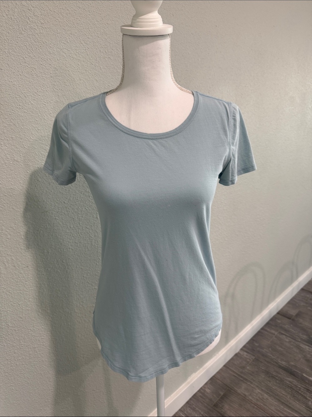 lululemon athletica Scoop Neck Short Sleeve Tee - Light Blue
